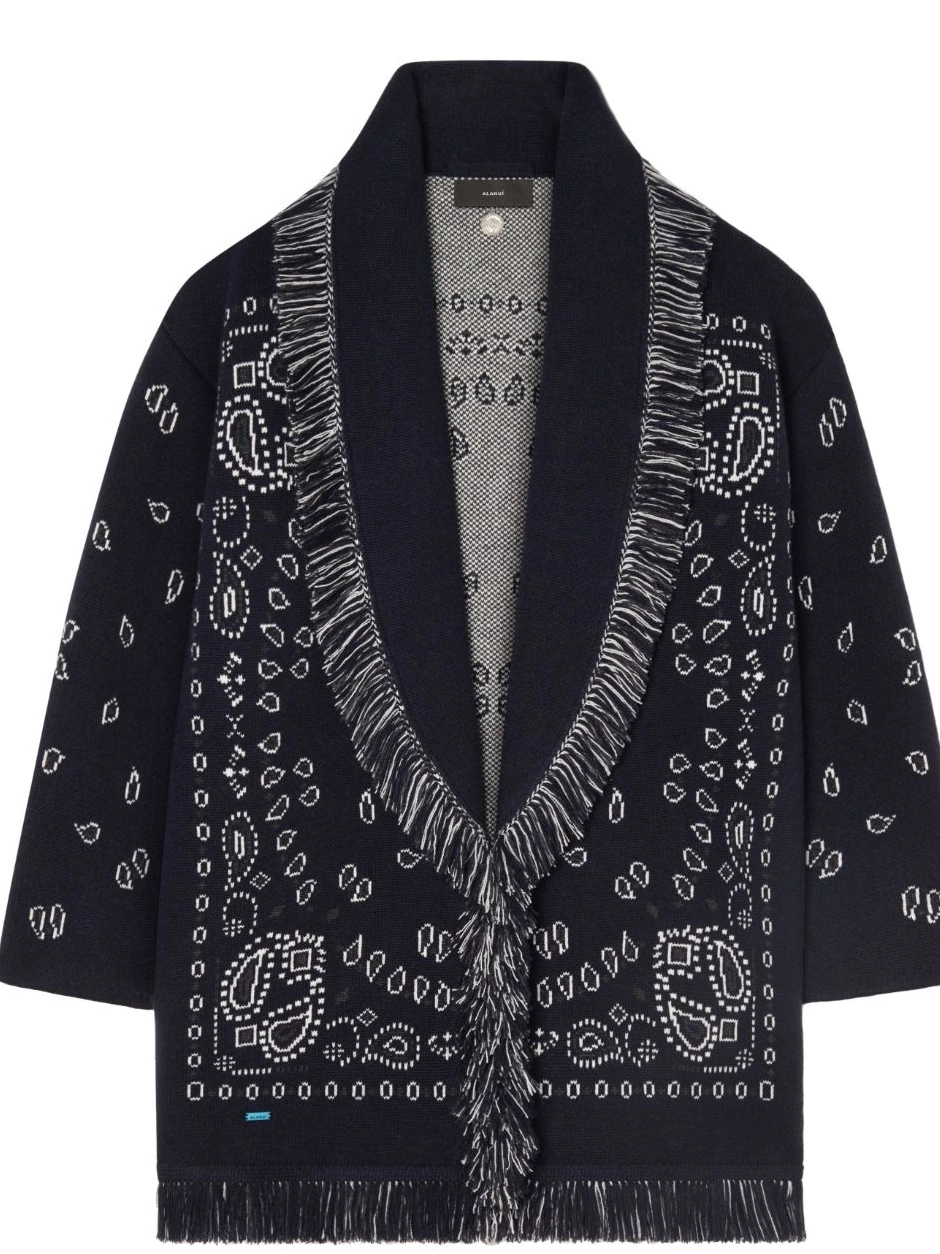 Cheap Women cardigan Bandana jacquard Alanui cashmere 0328